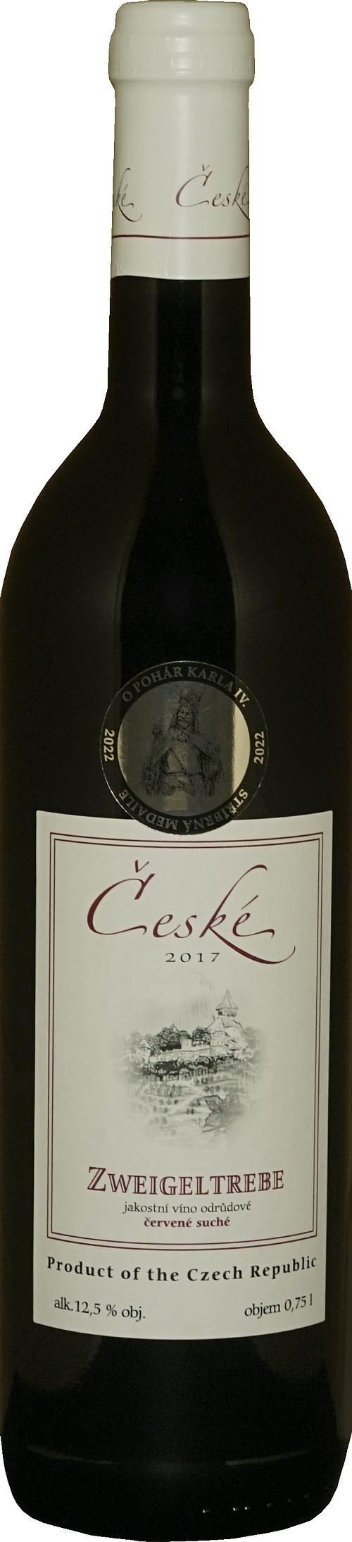 Zweigeltrebe jakostní červené víno 0,75l