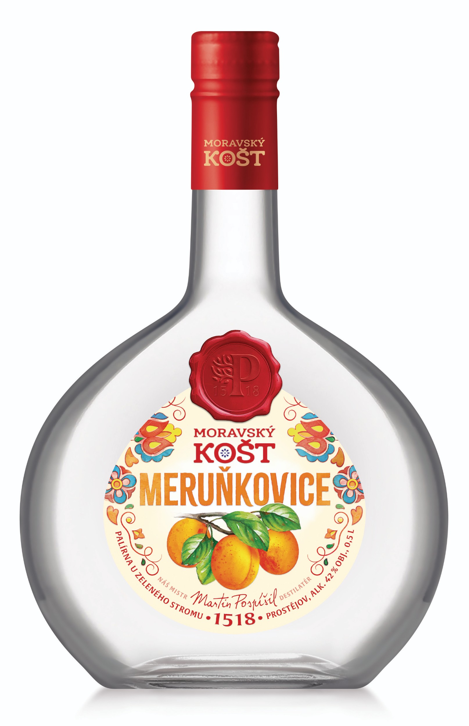 Moravský Košt Meruňkovice 42% 0,5l