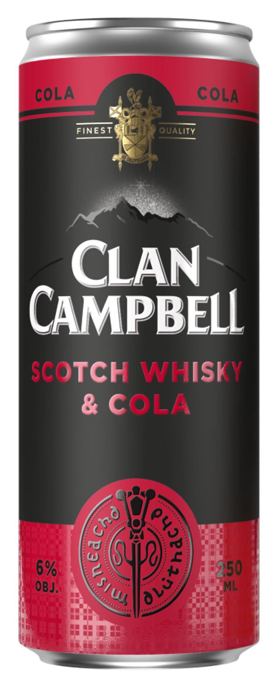 CLAN CAMPBELL WHISKY COLA RTD 6% 0,25L