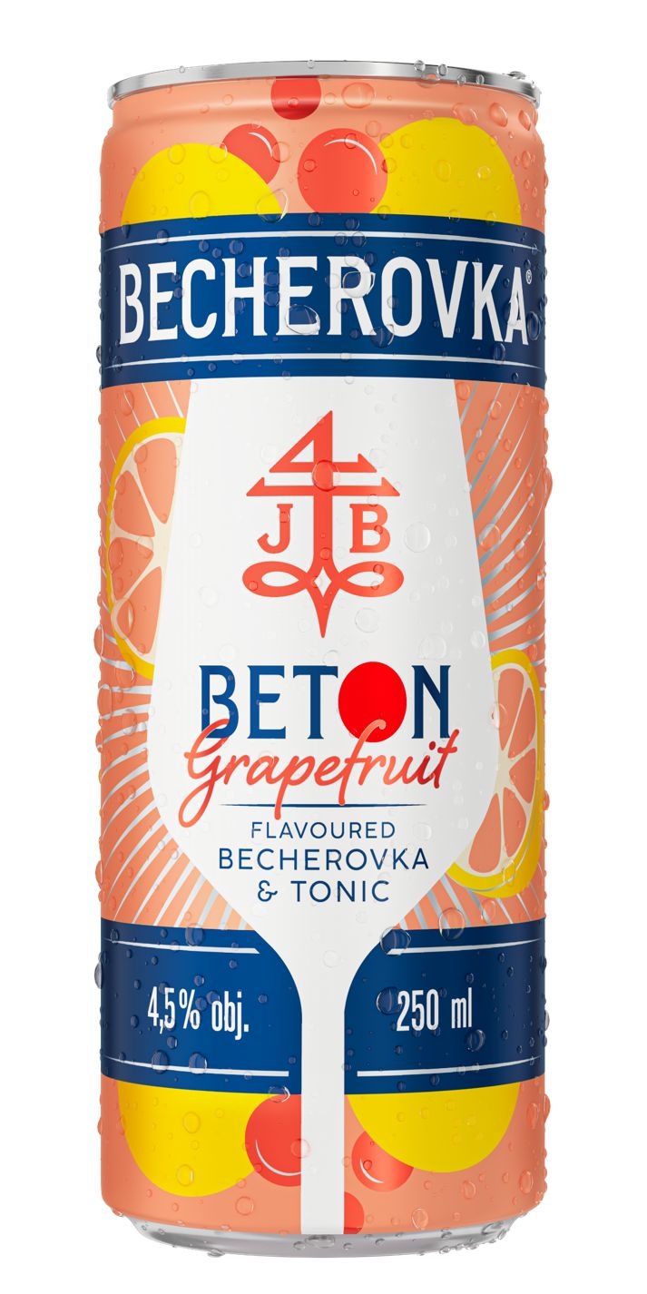 Becherovka BETON Grapefruit flavoured 4,5% 0,25 l