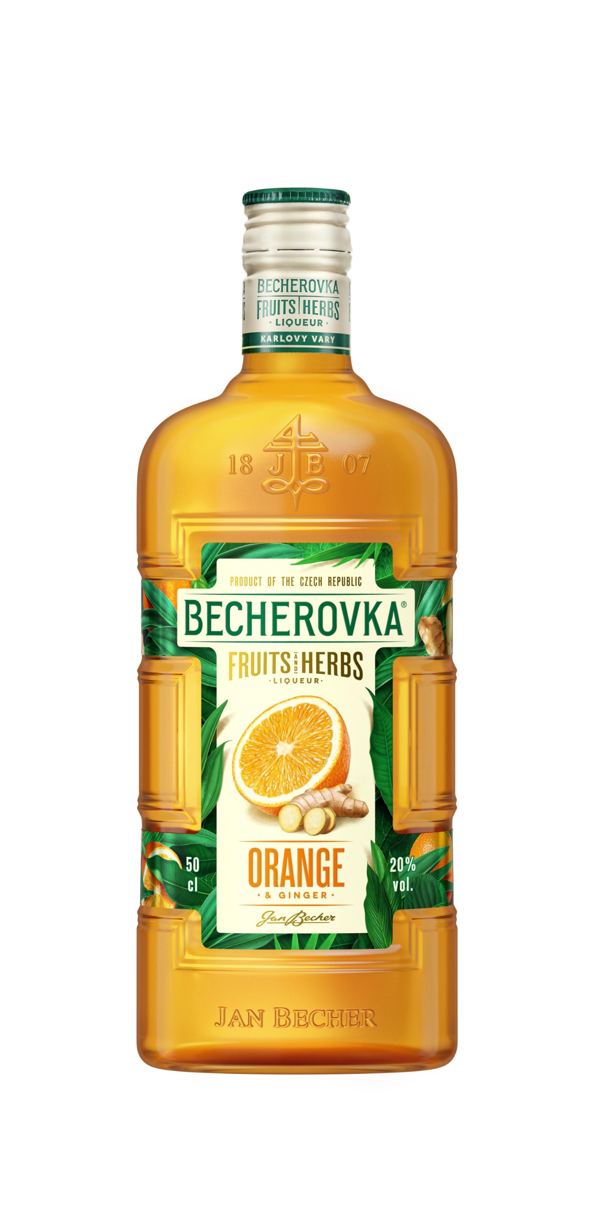 Becherovka Pomeranč & Zázvor 20% 0,5 l