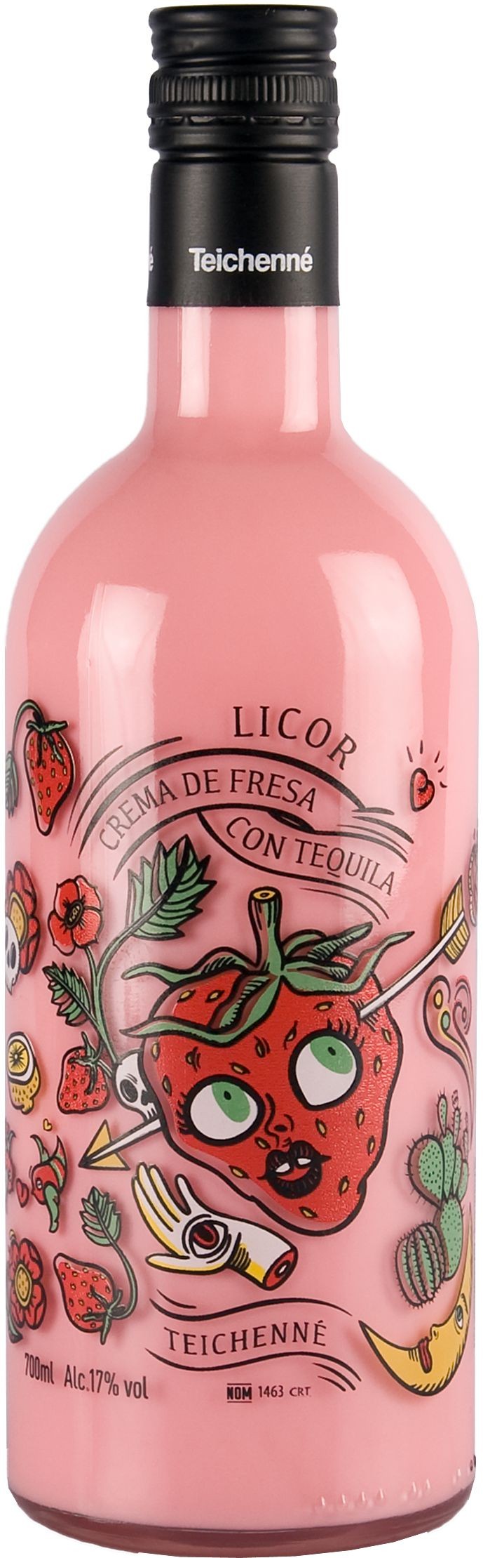 Teichenné Jahoda krém s tequilou 17%, 0,7 l