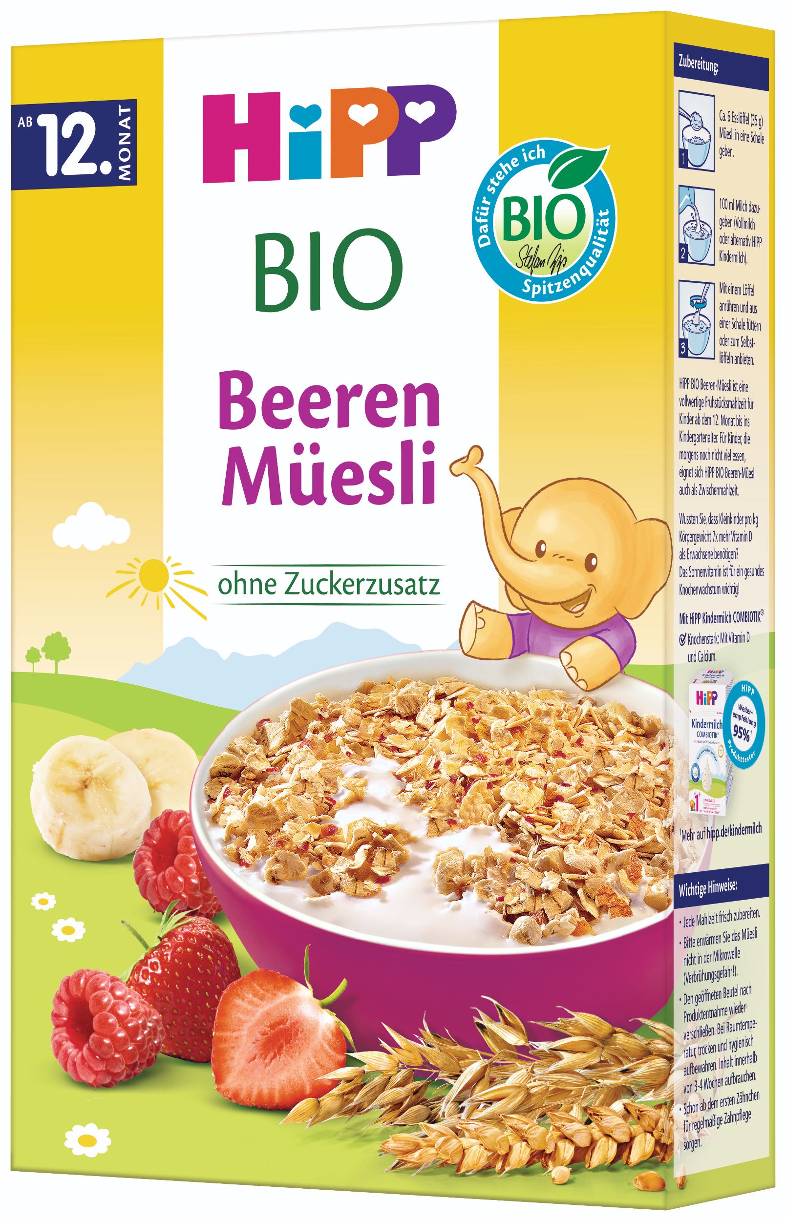 HiPP BIO Müsli s ovocem ze zahrádky 200 g