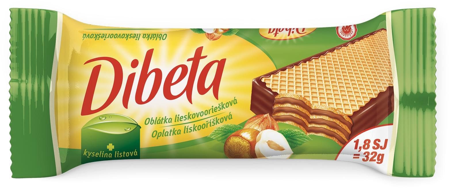 Dibeta Oplatka lísko-oříšková 32 g