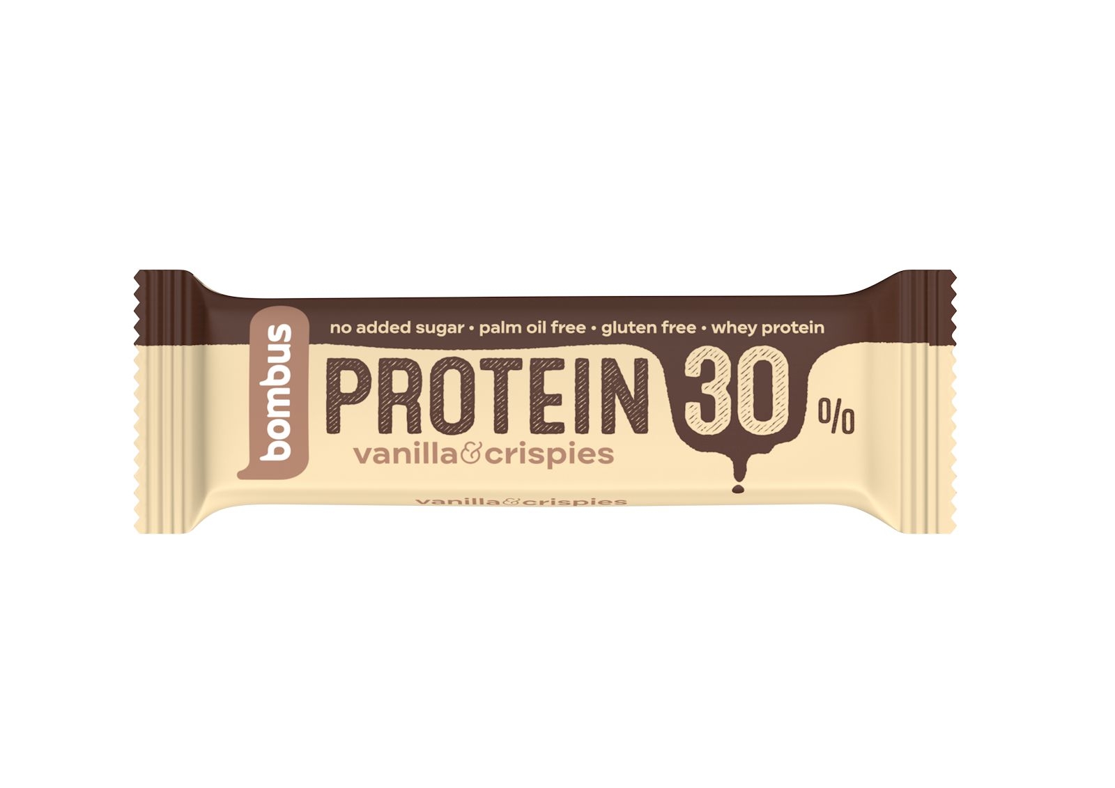 Bombus Protein 30% tyčinka Vanilla & Crispies 50g