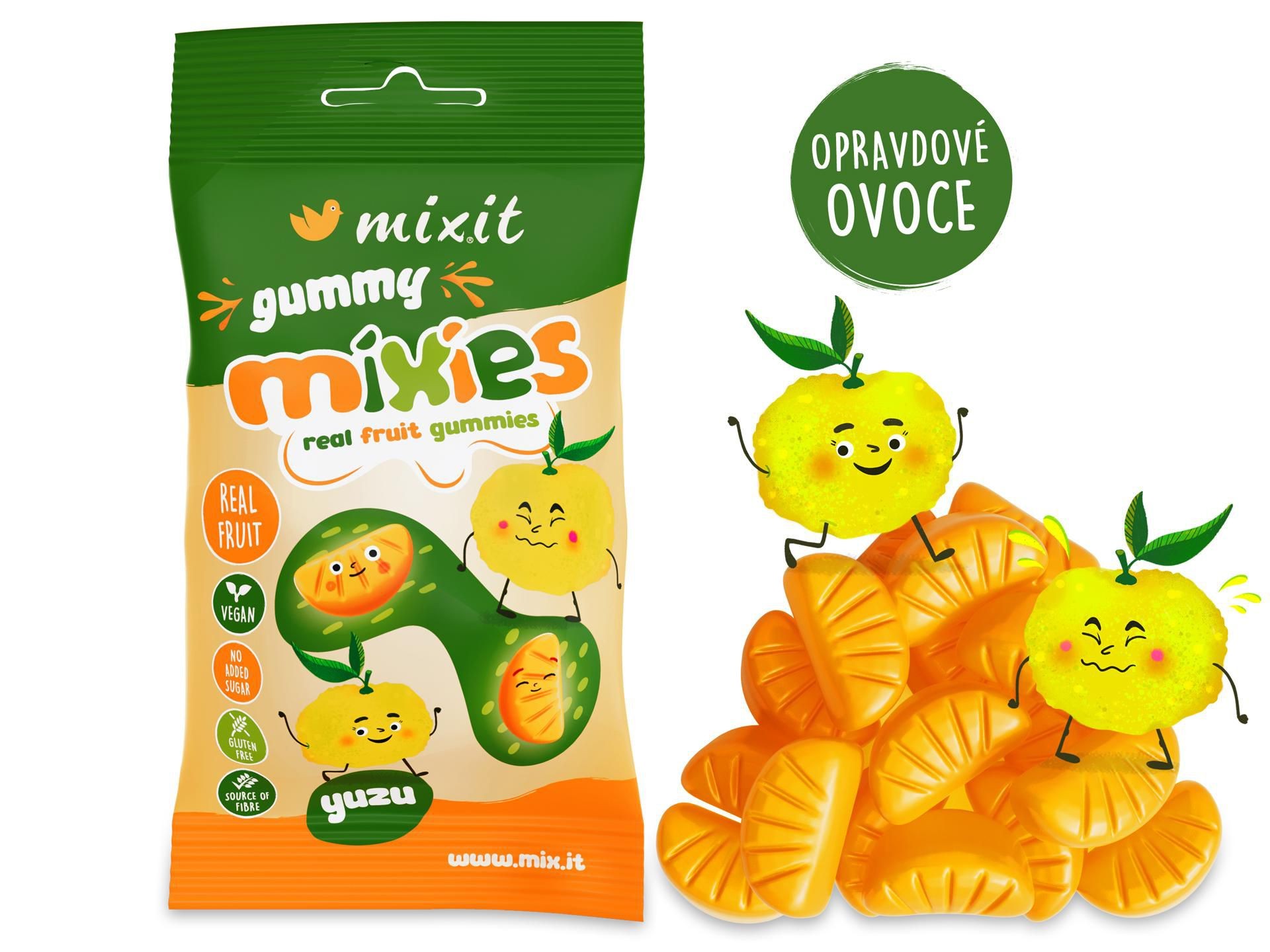 Mixit Ovocné Mixies - Yuzu - přírodní želé bonbóny 35 g