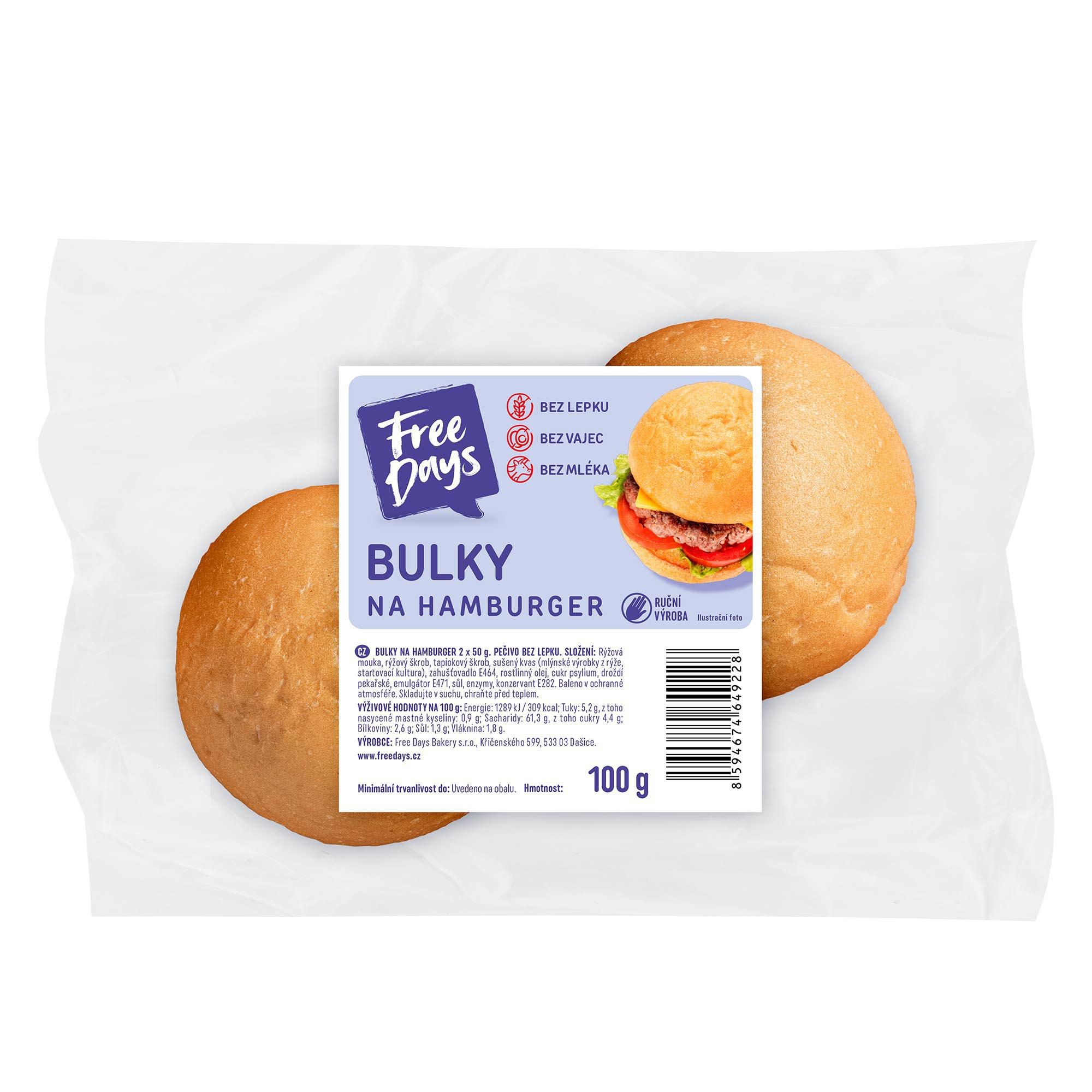 Free Days Bulky na Hamburger 2x50 g