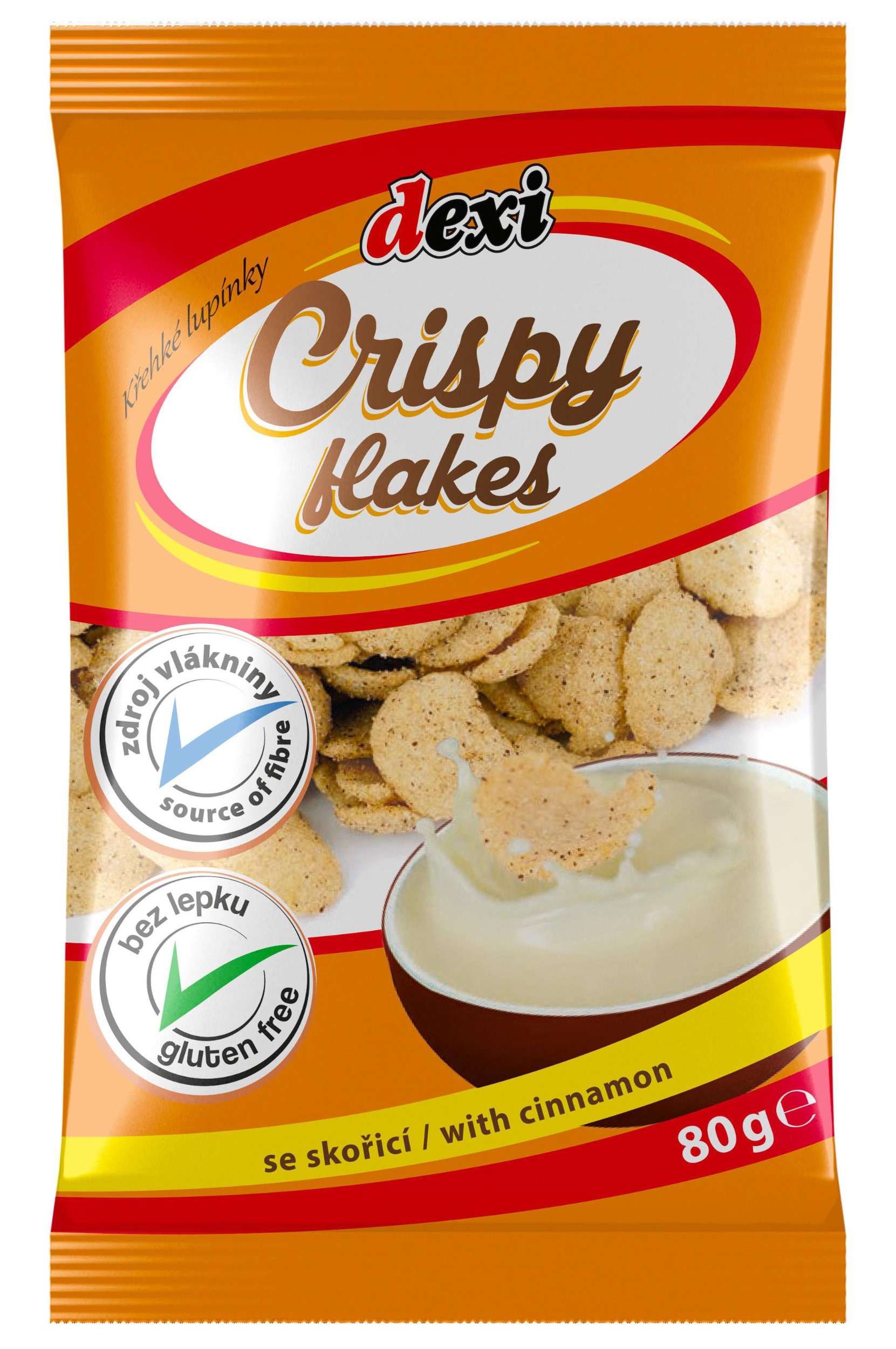 Poex Křehké lupínky se skořicí bez lepku 80 g