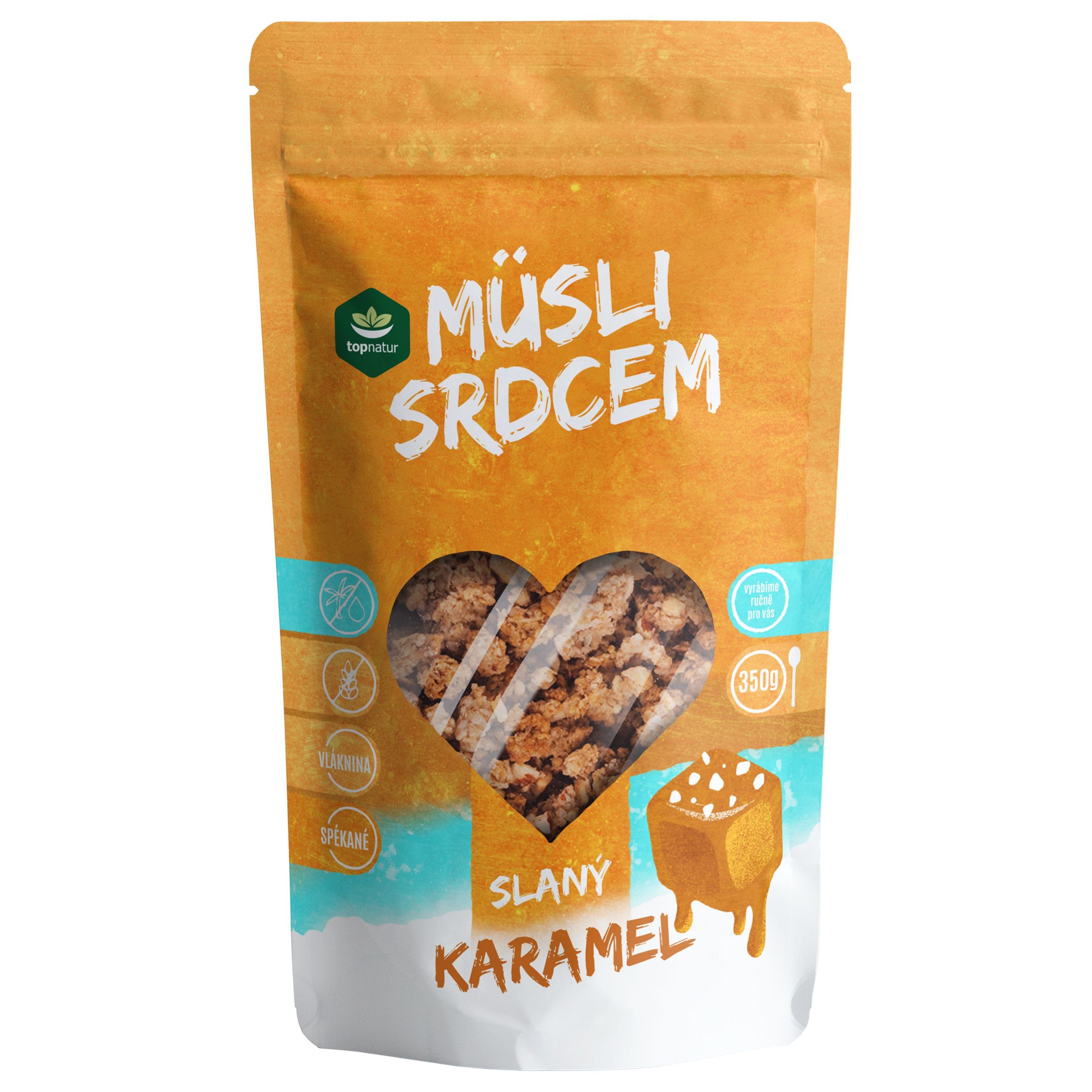 Topnatur müsli srdcem slaný karamel 350g
