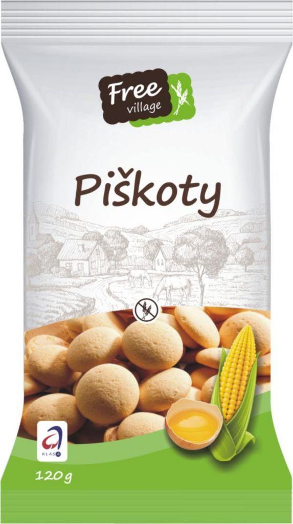 Free Village Piškoty bez lepku 120 g
