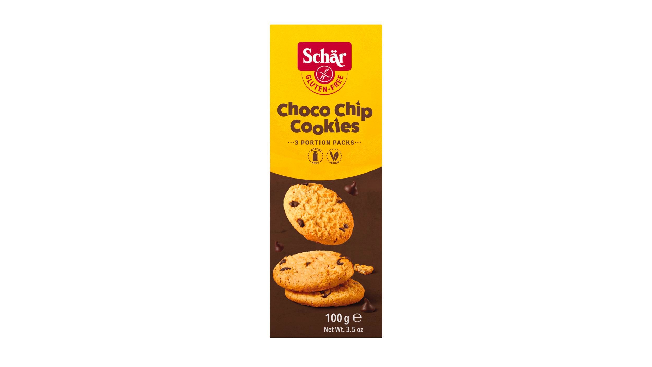 Schär Choco chip cookie sušenky bez lepku s kousky čokolády 100 g