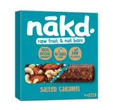 NAKD Bar Salted Caramel Ovocno-oříškové RAW tyčinky slaný karamel 4x35g