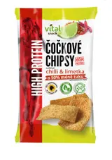 Vital snack Čočkové chipsy limetka a chilli 65g
