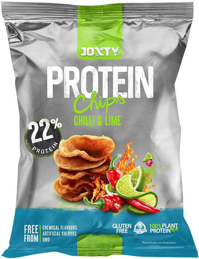 Joxty 22% Proteinové chipsy chilli a limetka 50g