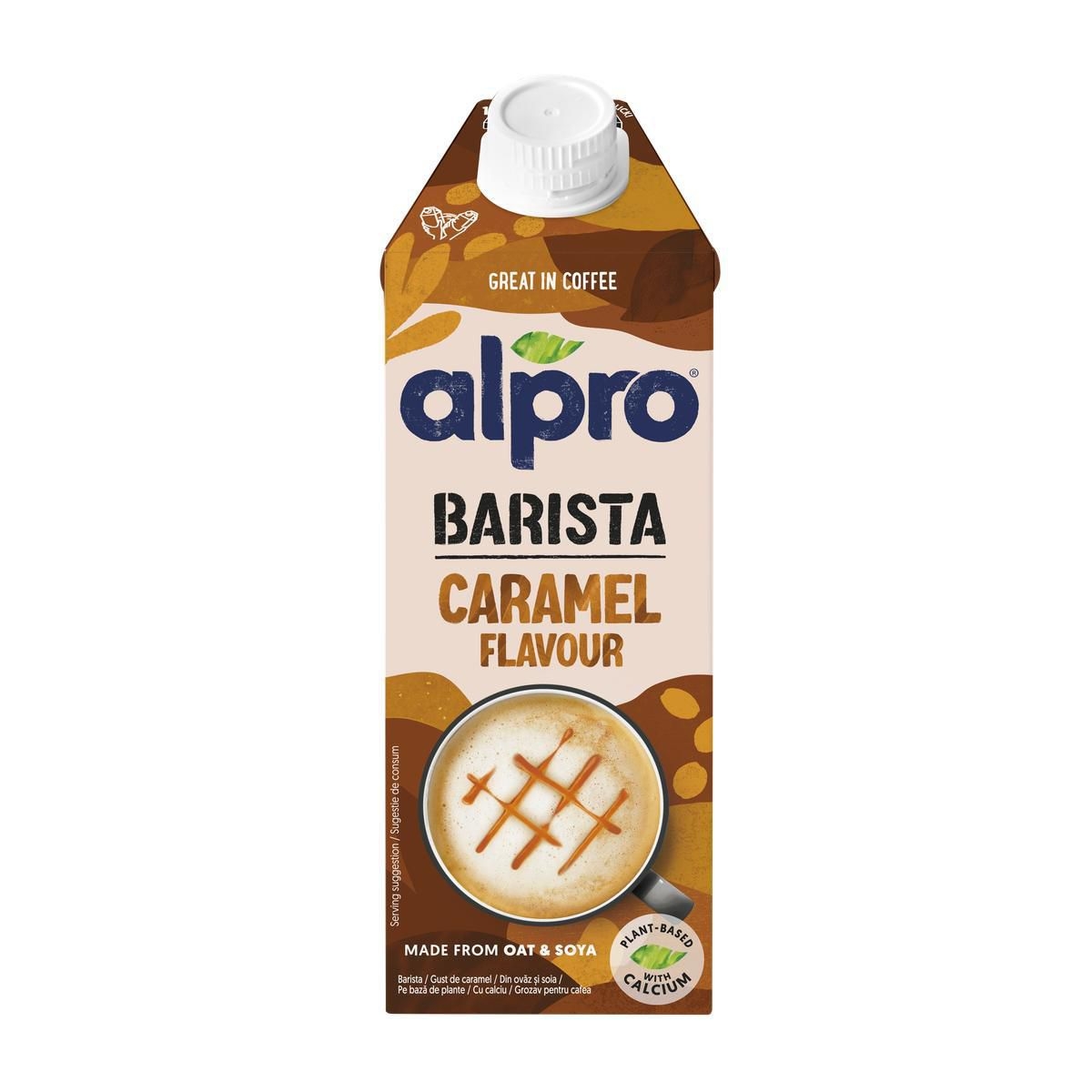 Alpro Barista Ovesno-sójový nápoj s karamelovou příchutí 750 ml