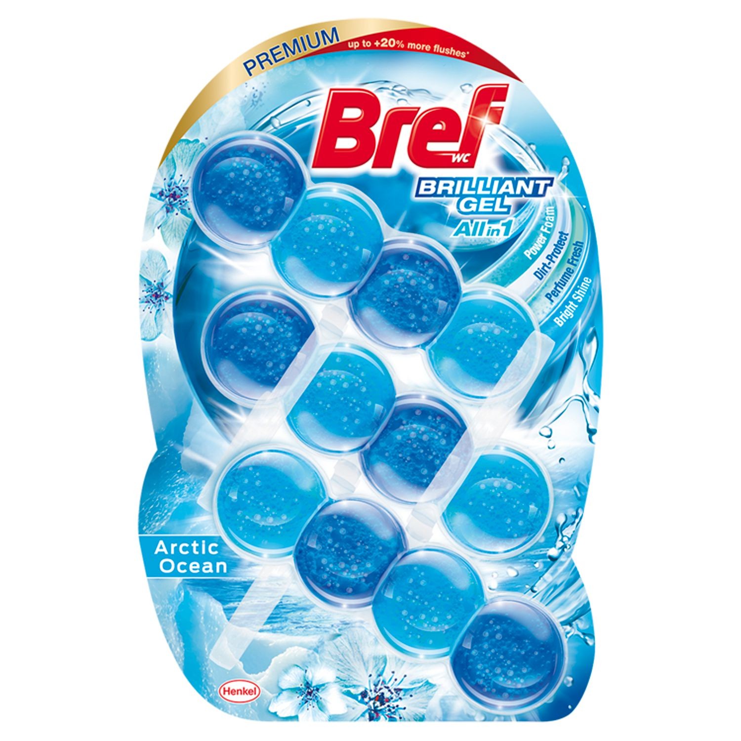 Bref Brilliant Gel Arctic Ocean WC blok 3x42g