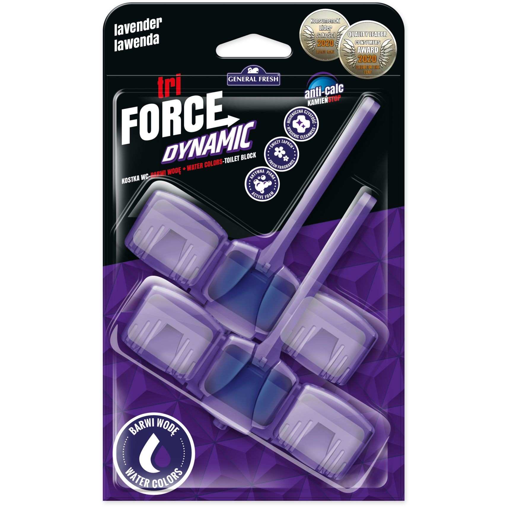General Fresh Tri-Force Dynamic levandule 2x45g