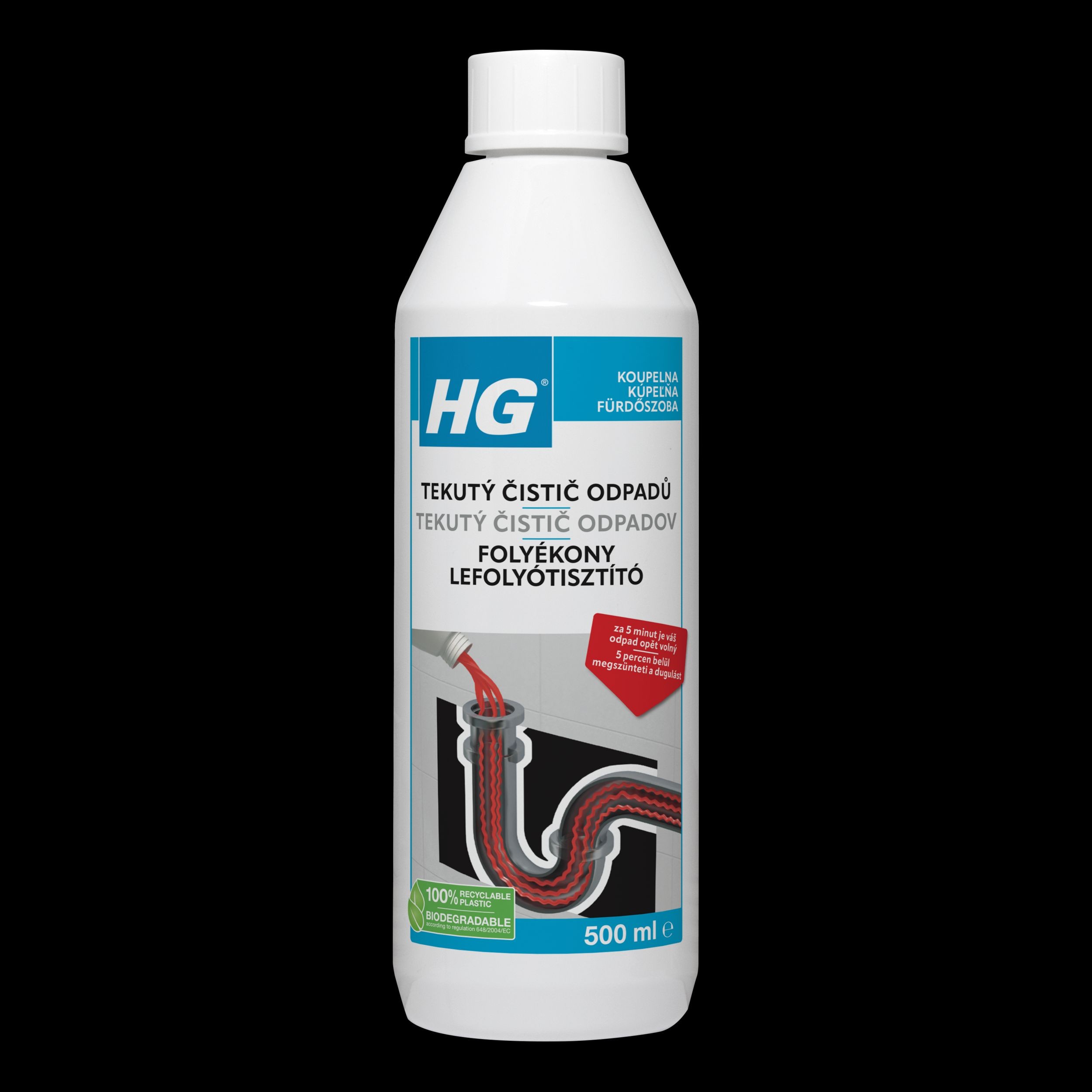 HG Tekutý čistič odpadů 500 ml