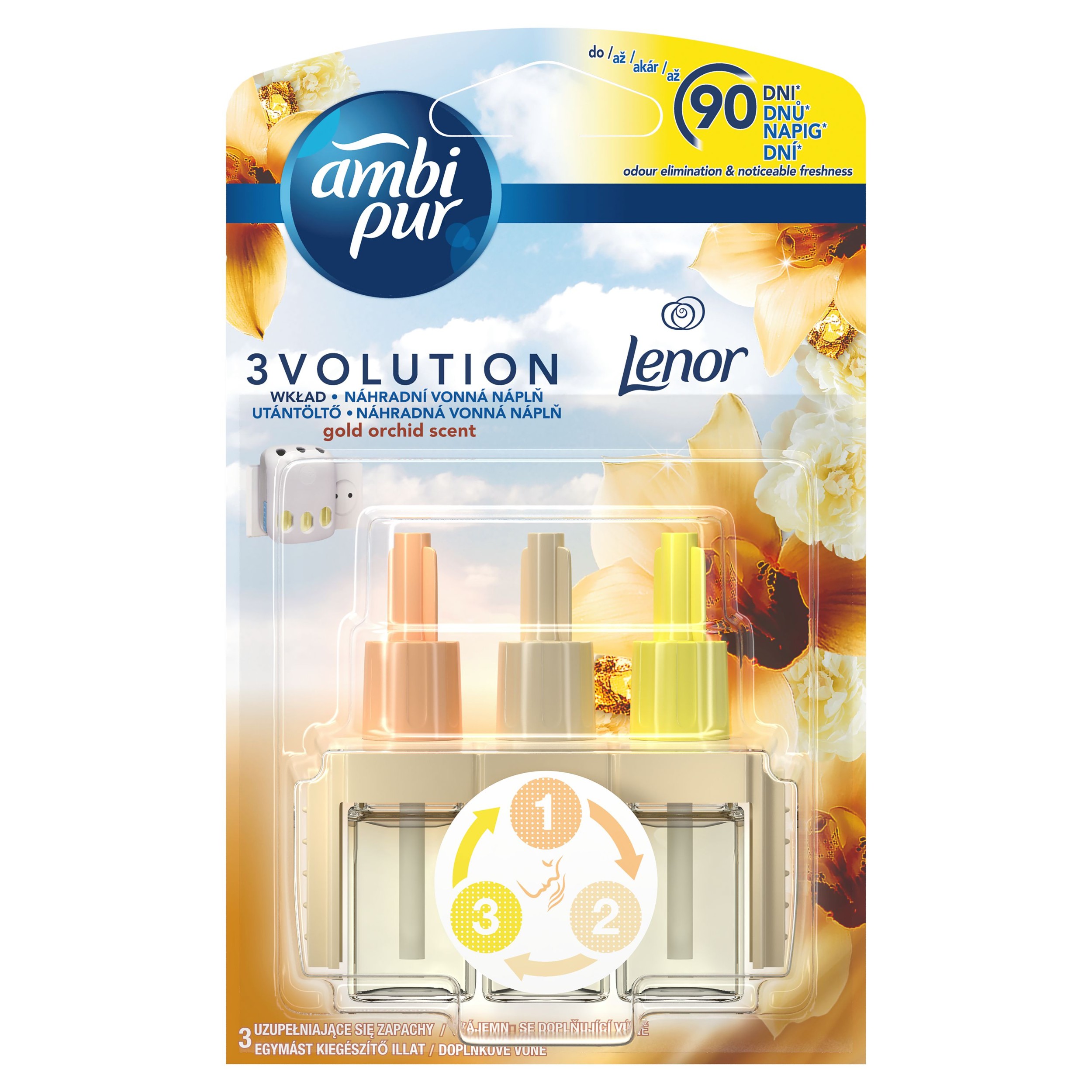 Ambi Pur 3Volution Gold Orchid Náhradní náplň do osvěžovače vzduchu 20ml