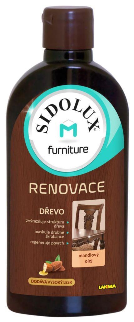 Sidolux Renovač mléko na nábytek Mandle 300 ml