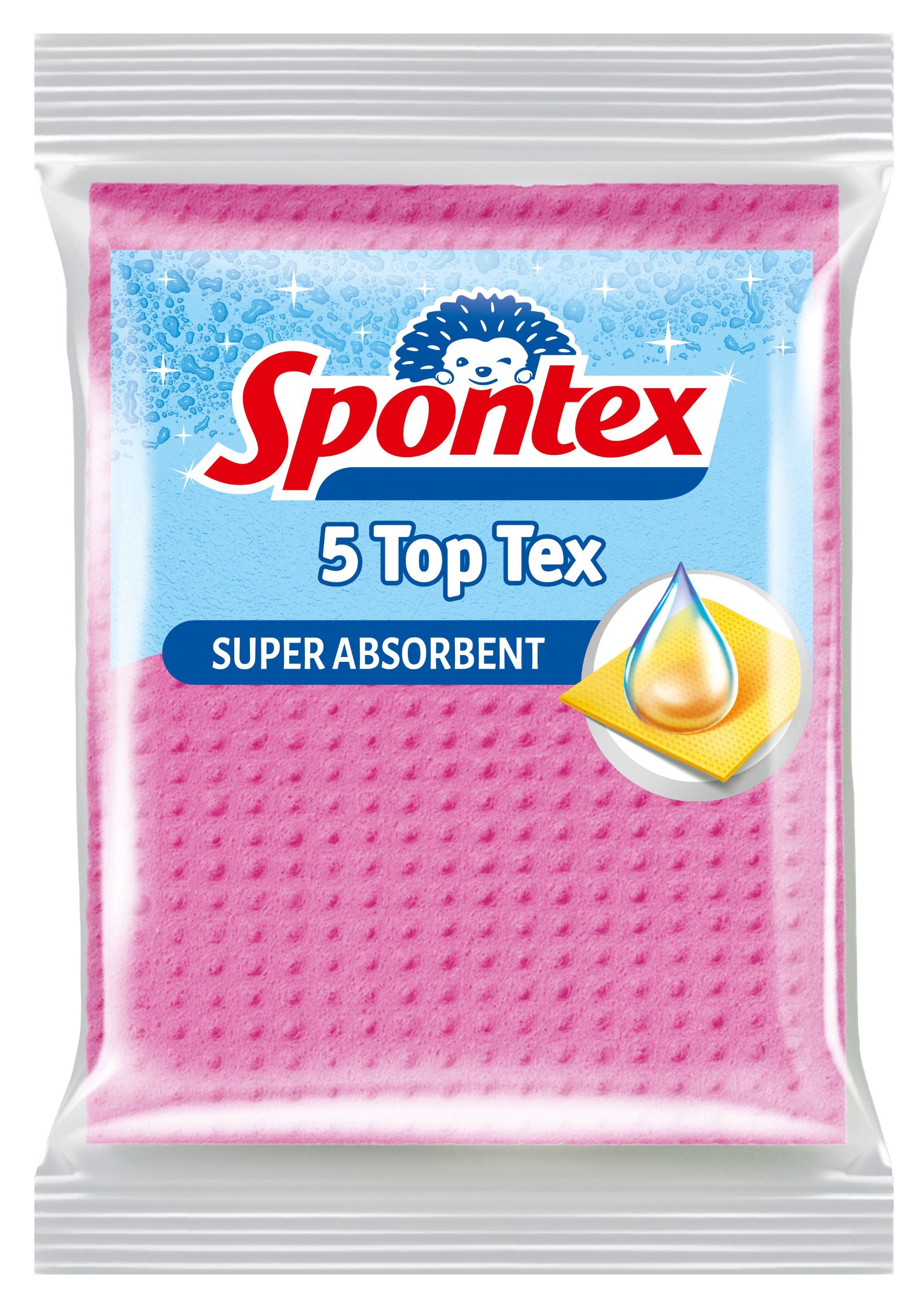 Spontex TOP TEX houbové utěrky 5ks