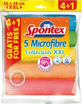 Spontex Utěrka z mikrovlákna XXL 4+1 ks
