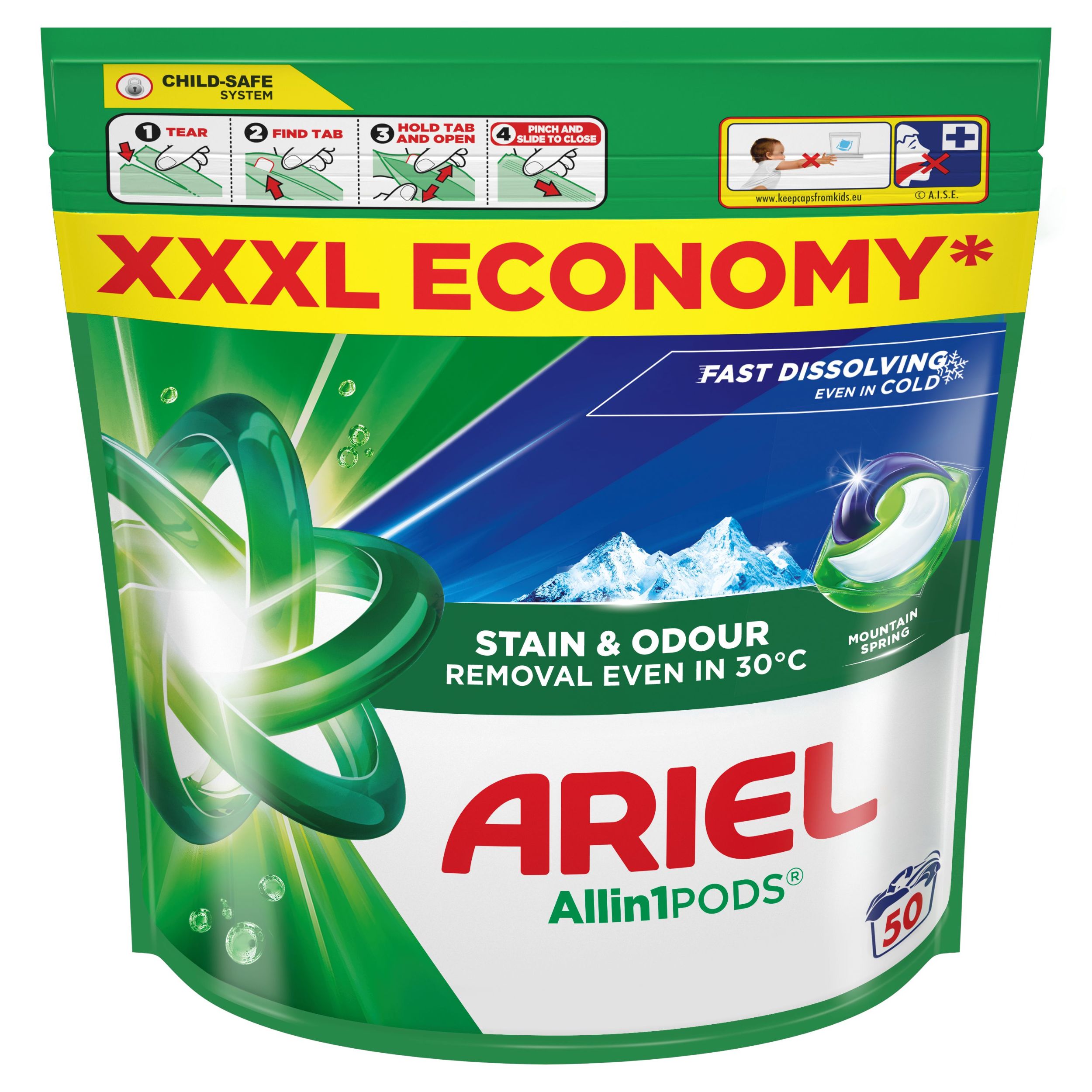 Ariel Gelové Kapsle MSpring 50 dávek