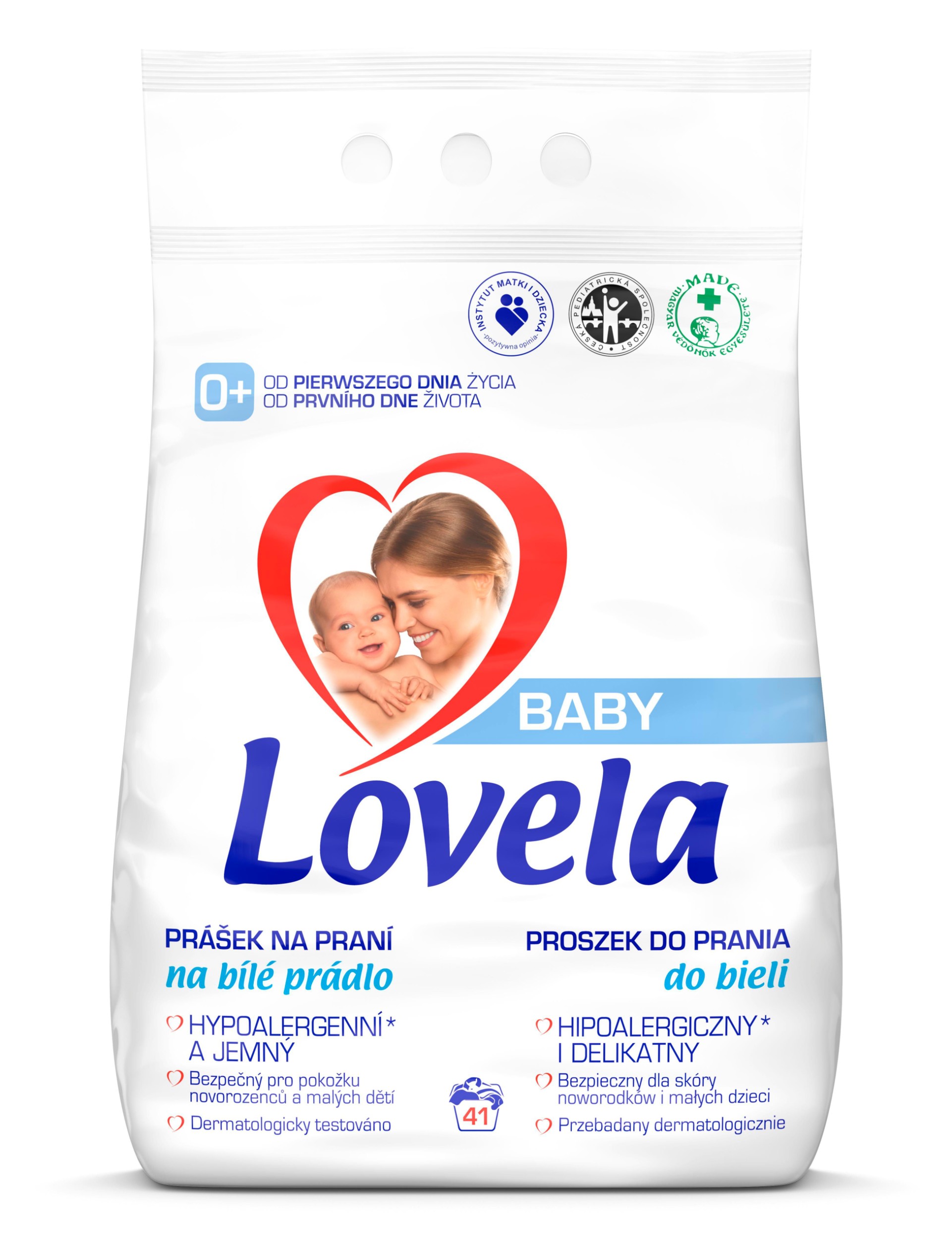 Lovela Baby Prášek na praní na bílé prádlo 4,1kg 41 praní