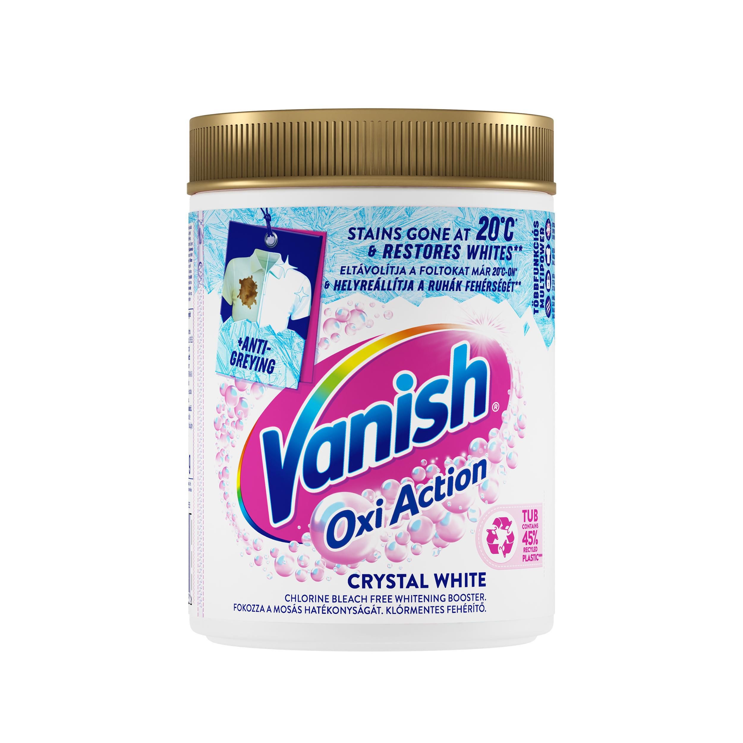 Vanish Oxi Action Crystal White prášek na odstranní skvrn 970g