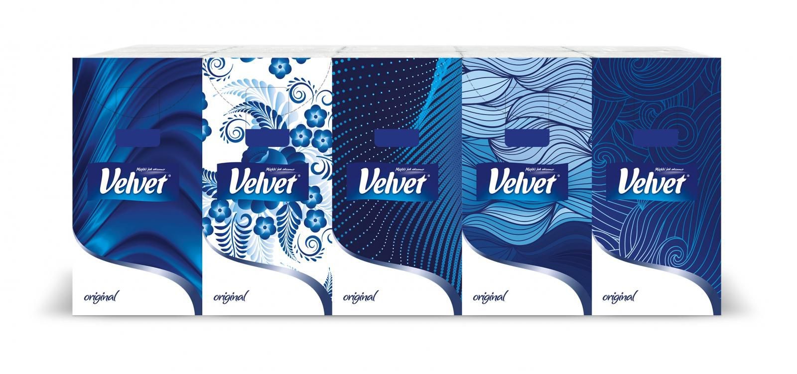 Velvet Kapesníky Original 4 vrstvé 10x10ks