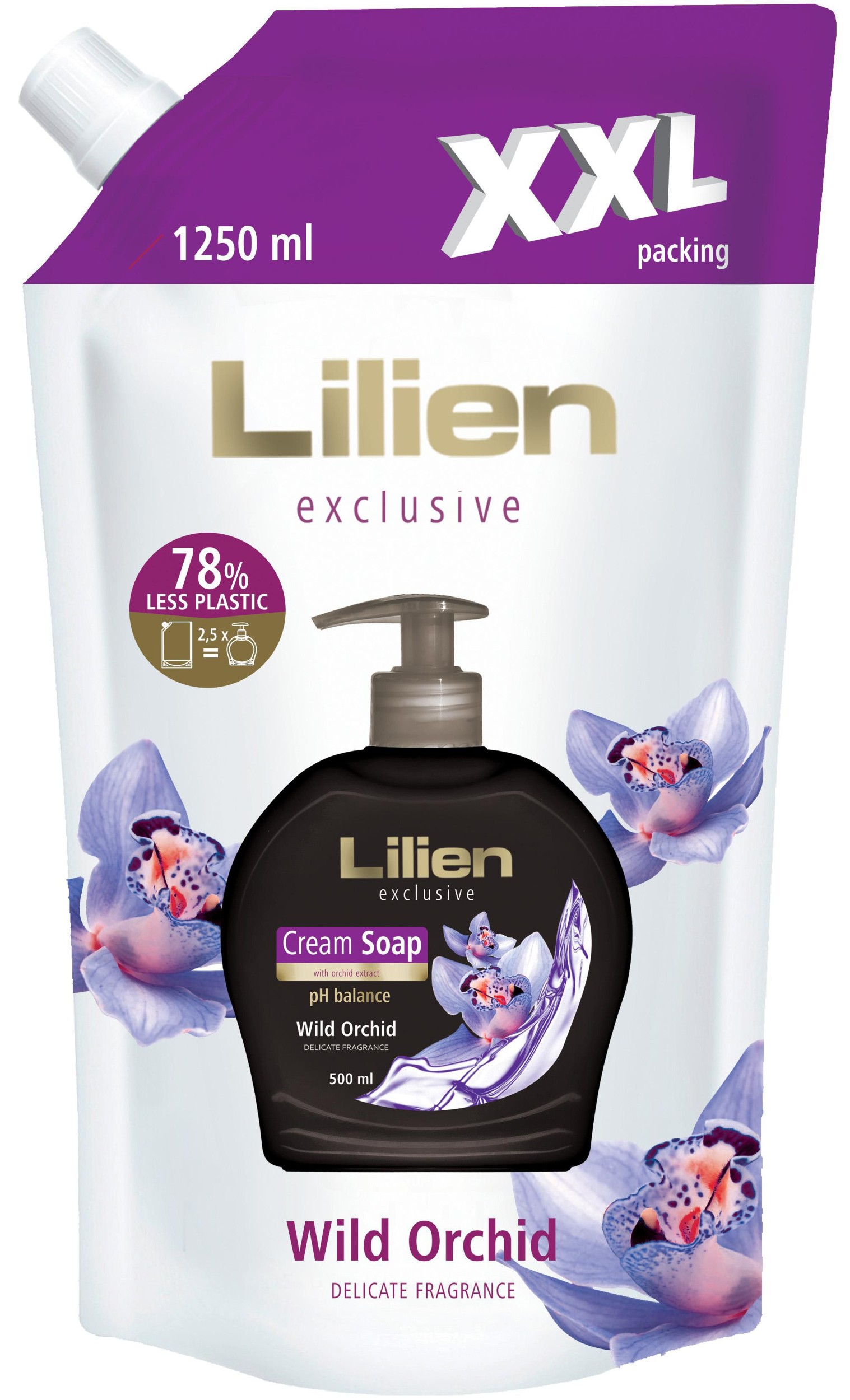 Lilien tekuté mýdlo Wild Orchid XXL 1 250ml