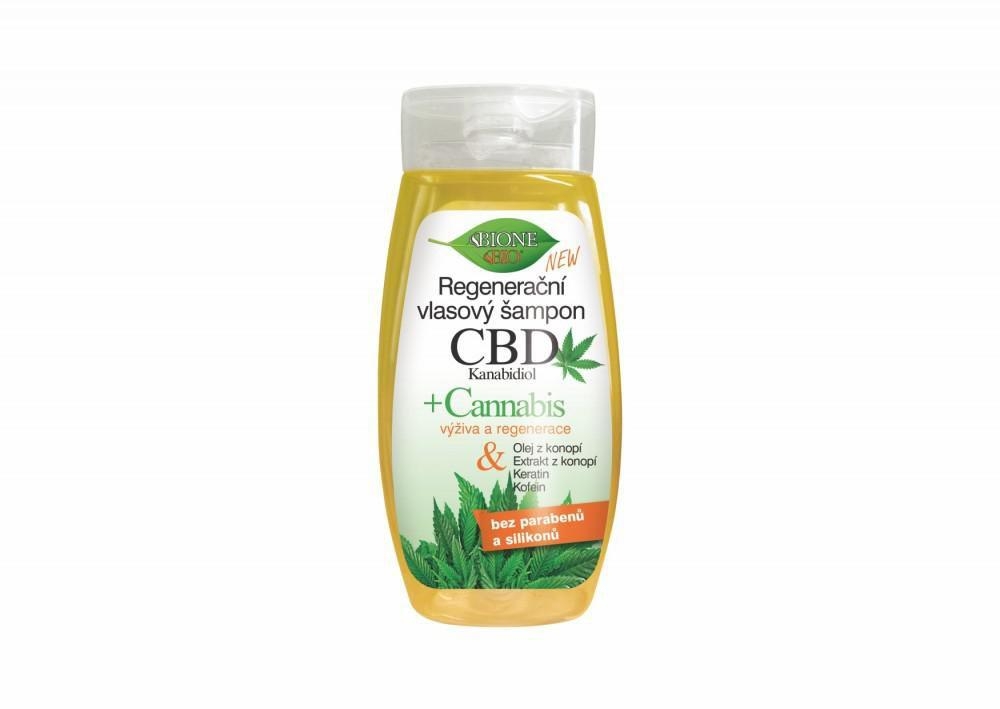 Bio CBD Kanabidiol regenerační výživný šampon 260ml