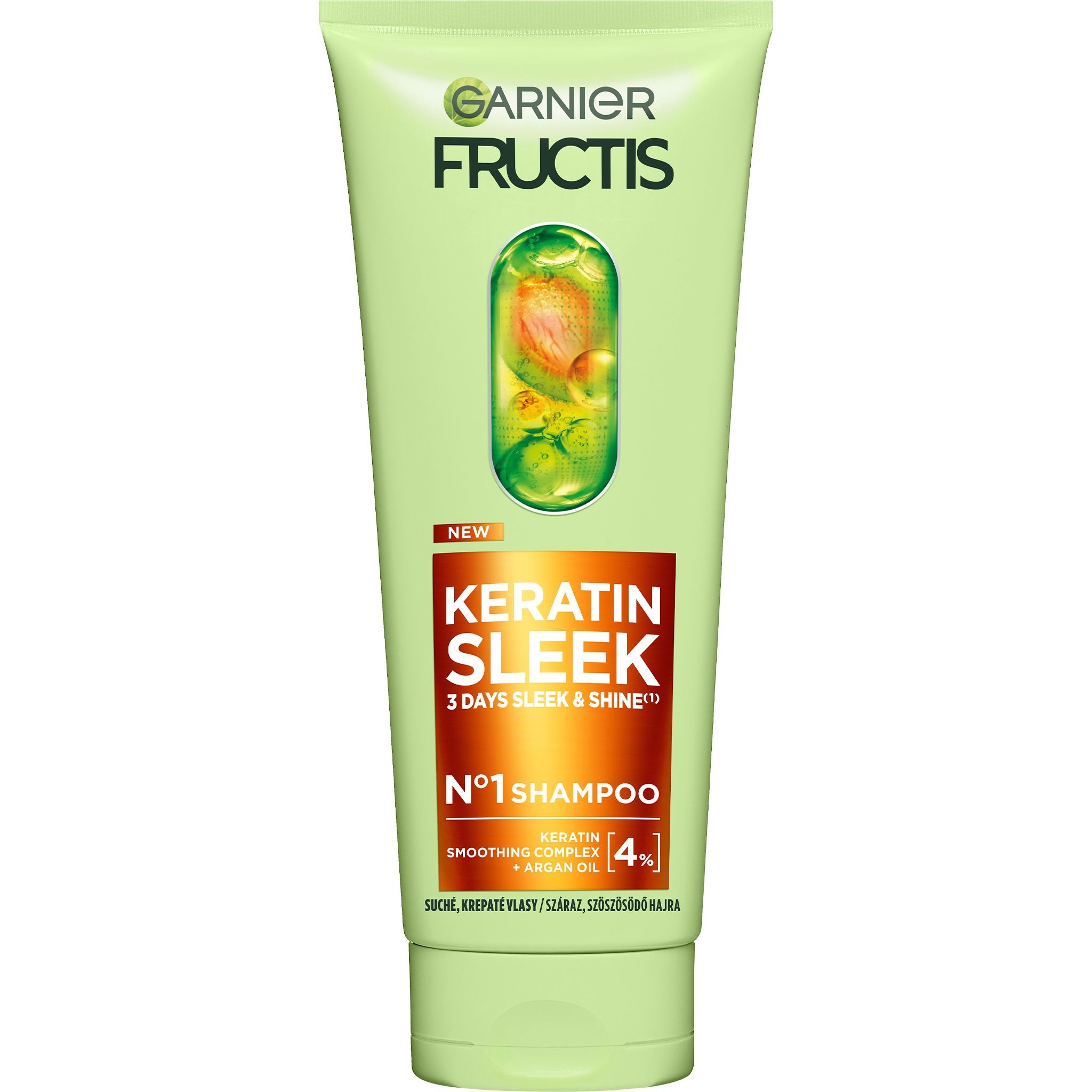 Garnier Fructis Keratin Sleek šampon, 200ml