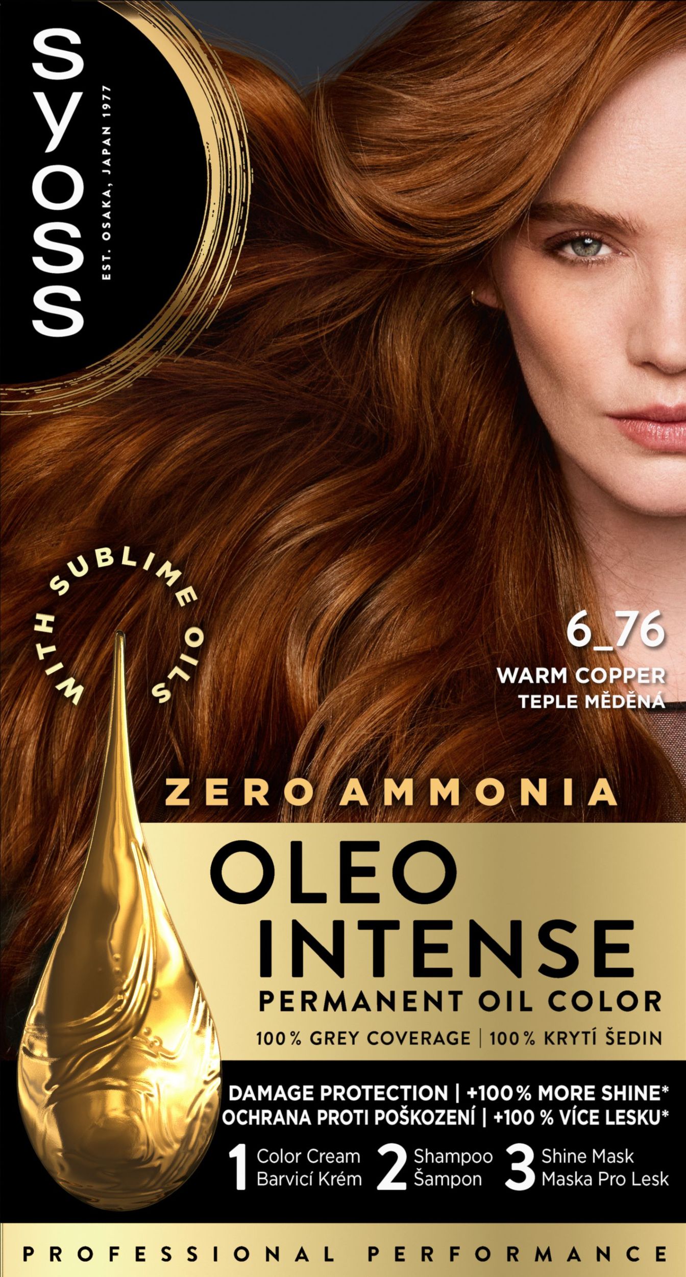 Syoss Oleo Intense olejová barva teplý měděný 6-76 50 ml