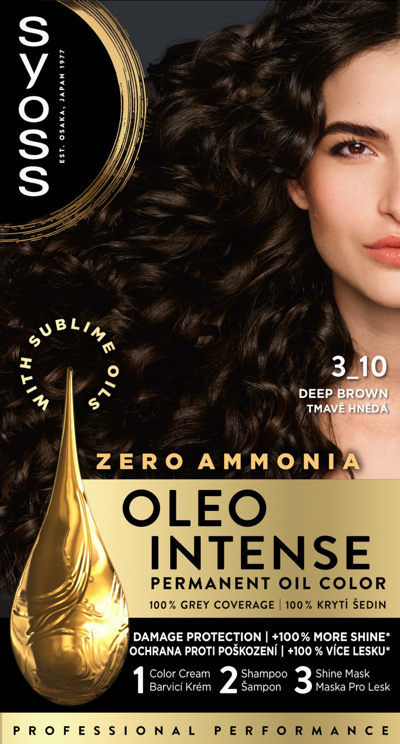 Syoss Oleo Intense olejová barva tmavě hnědý 3-10 50 ml