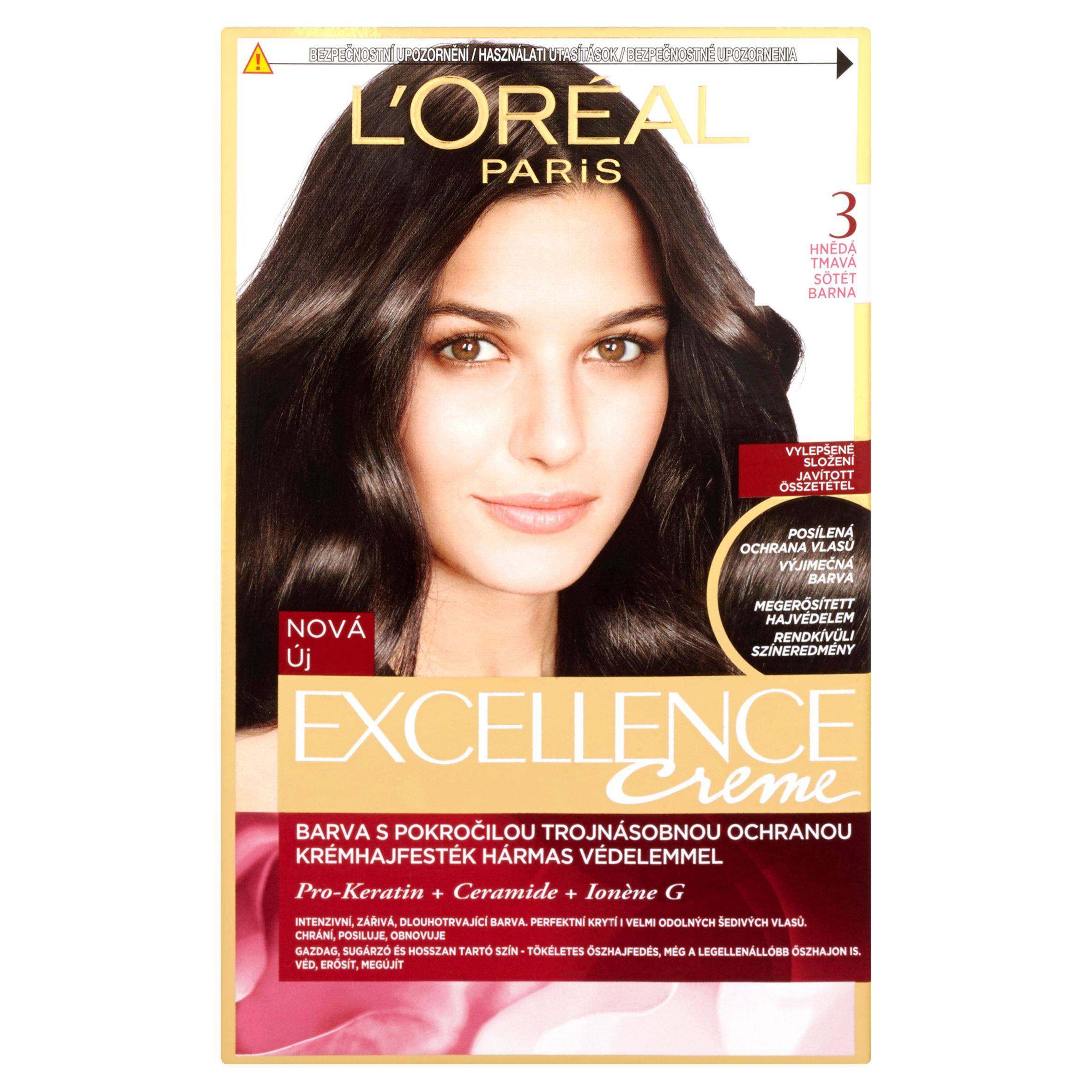 L'Oréal Paris Excellence Creme hnědá tmavá 3