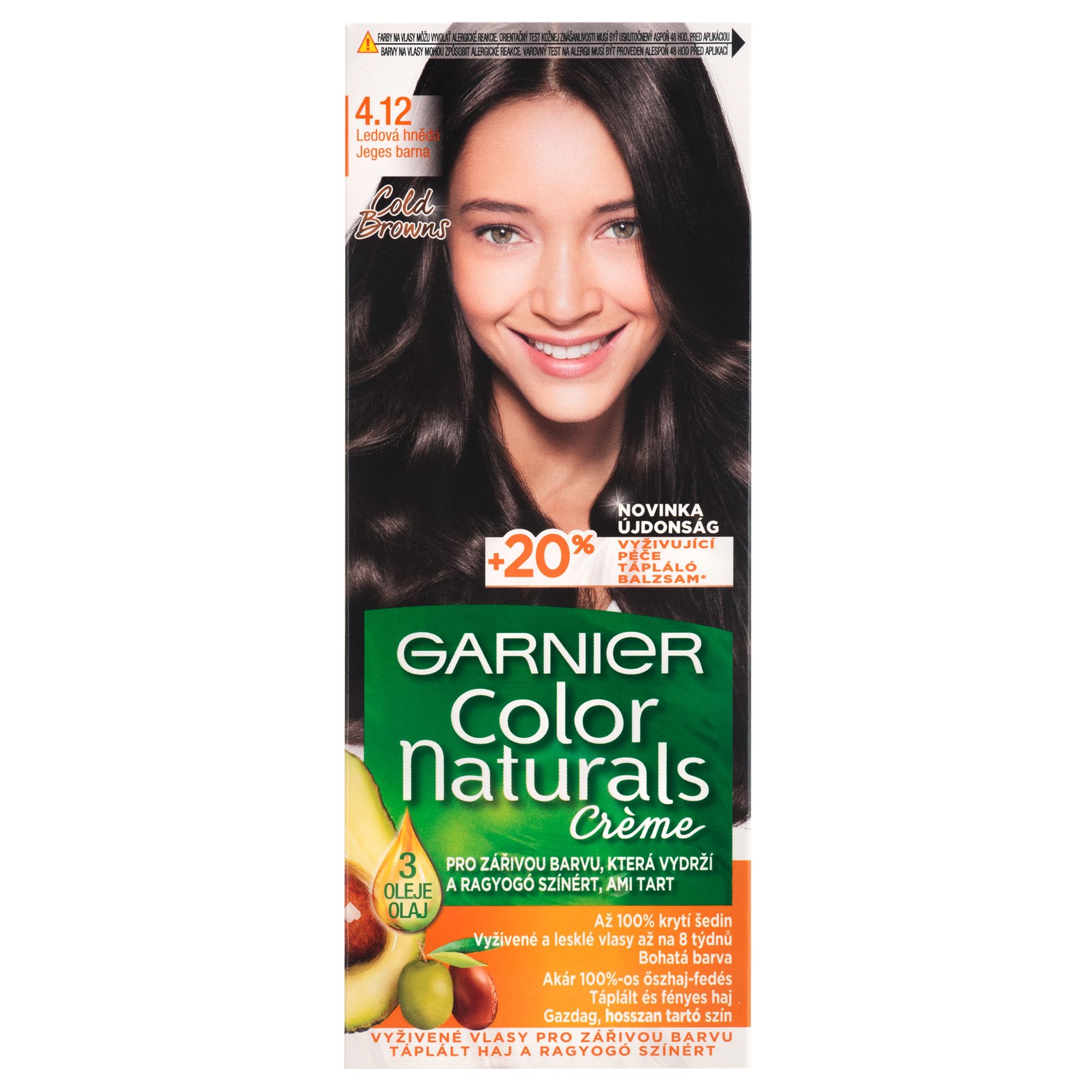 Garnier Color Naturals Ledová hnědá 4.12