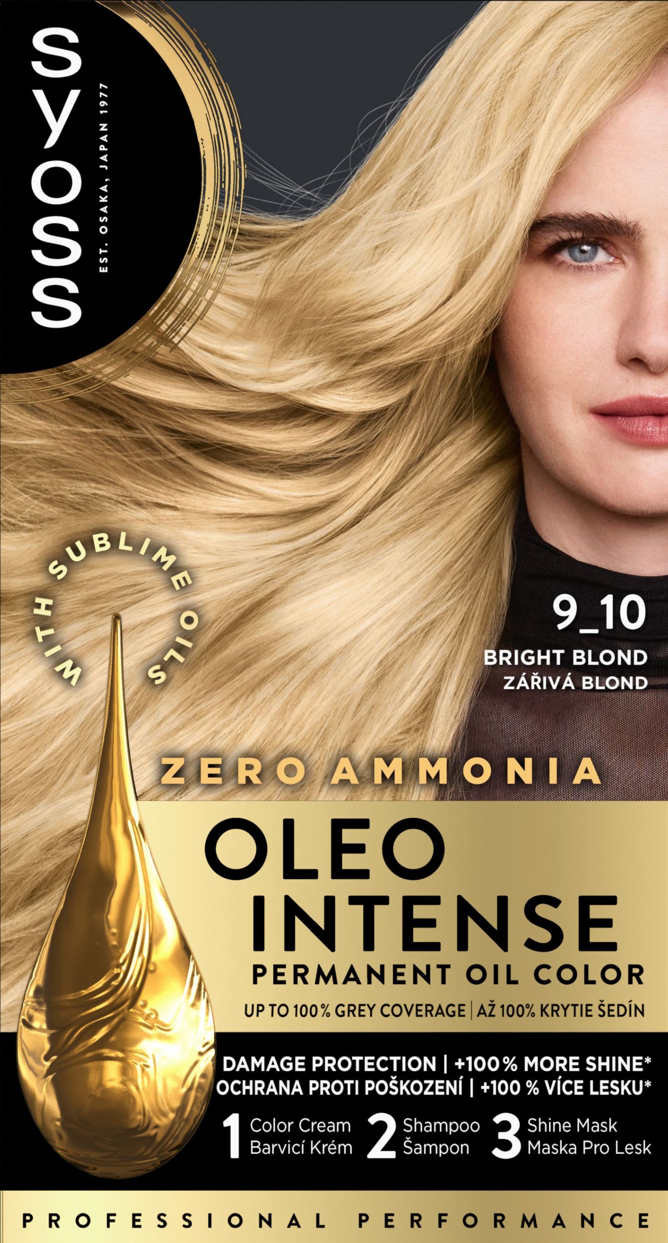 Syoss Oleo Intense olejová barva zářivě plavý 9-10 50 ml