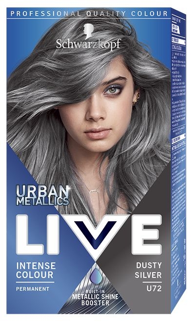 Schwarzkopf Live Urban Metallics barva na vlasy Dusty Silver U72