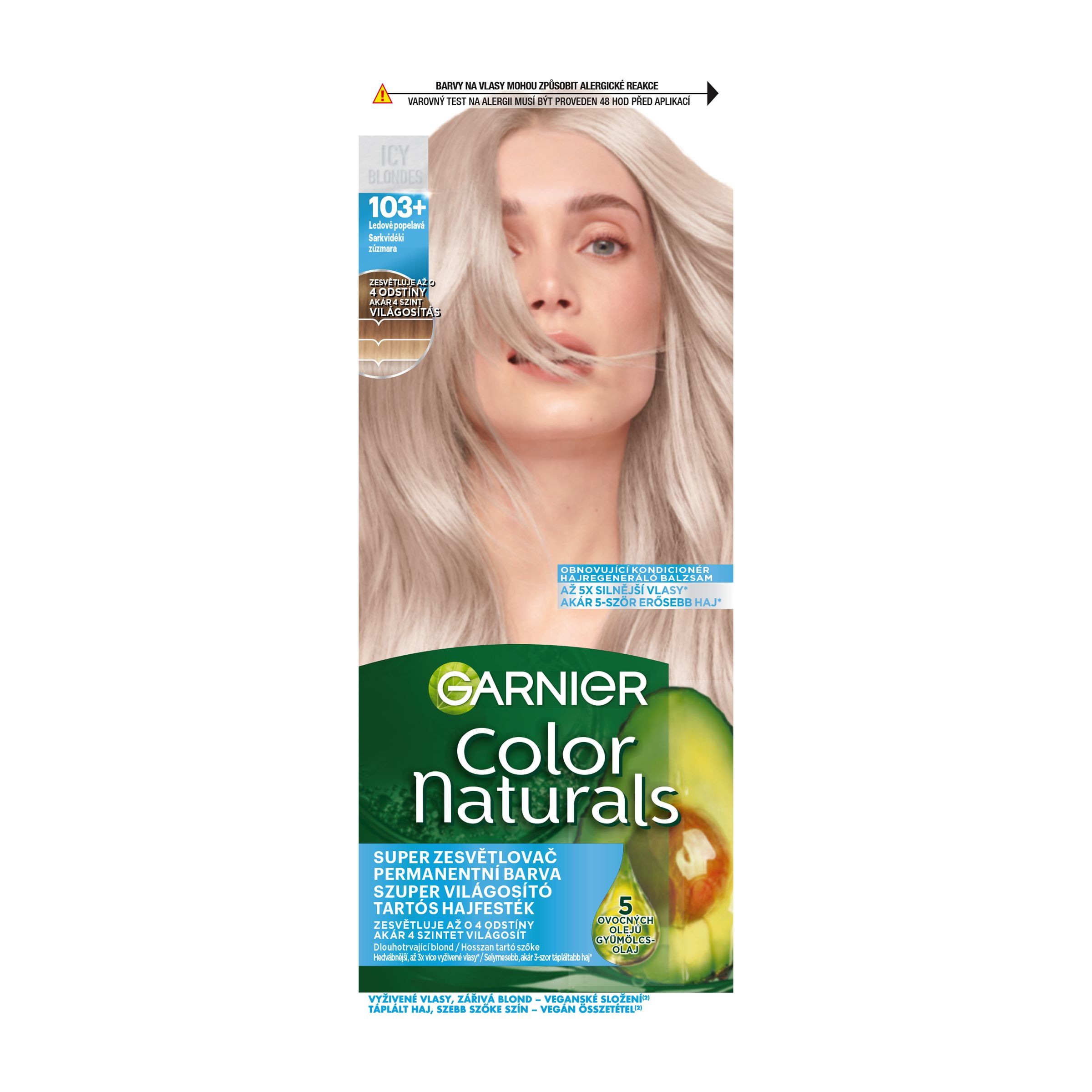 Color Naturals barva na vlasy 103+ Ledově popelavá
