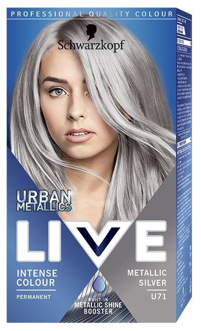 Schwarzkopf Live Urban Metallics barva na vlasy Metalic Silver U71