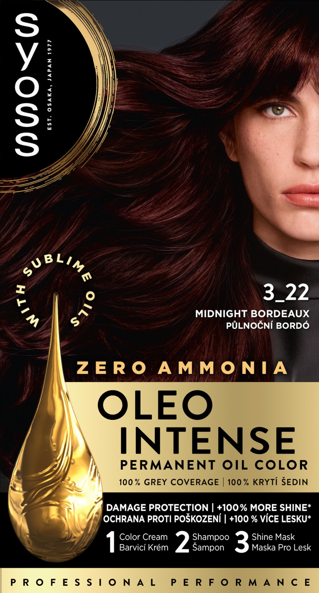 Syoss Oleo Intense 3-22 Půlnoční bo 1 ks