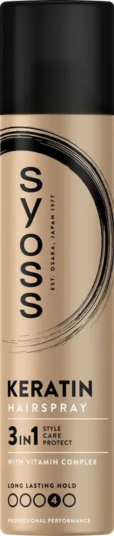 Syoss Keratin Style Perfection lak na vlasy pro neviditelnou extra silnou fixaci 4 300 ml
