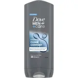 Dove Men+Care Clean Comfort sprchový gel pro muže na tělo a tvář 400 ml
