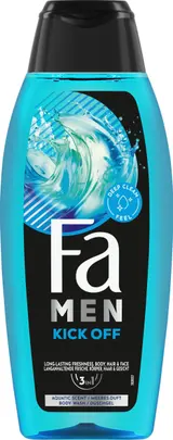 Fa Men Kick Off sprchový gel 2v1 na tělo i vlasy s vůní vodní máty 400ml