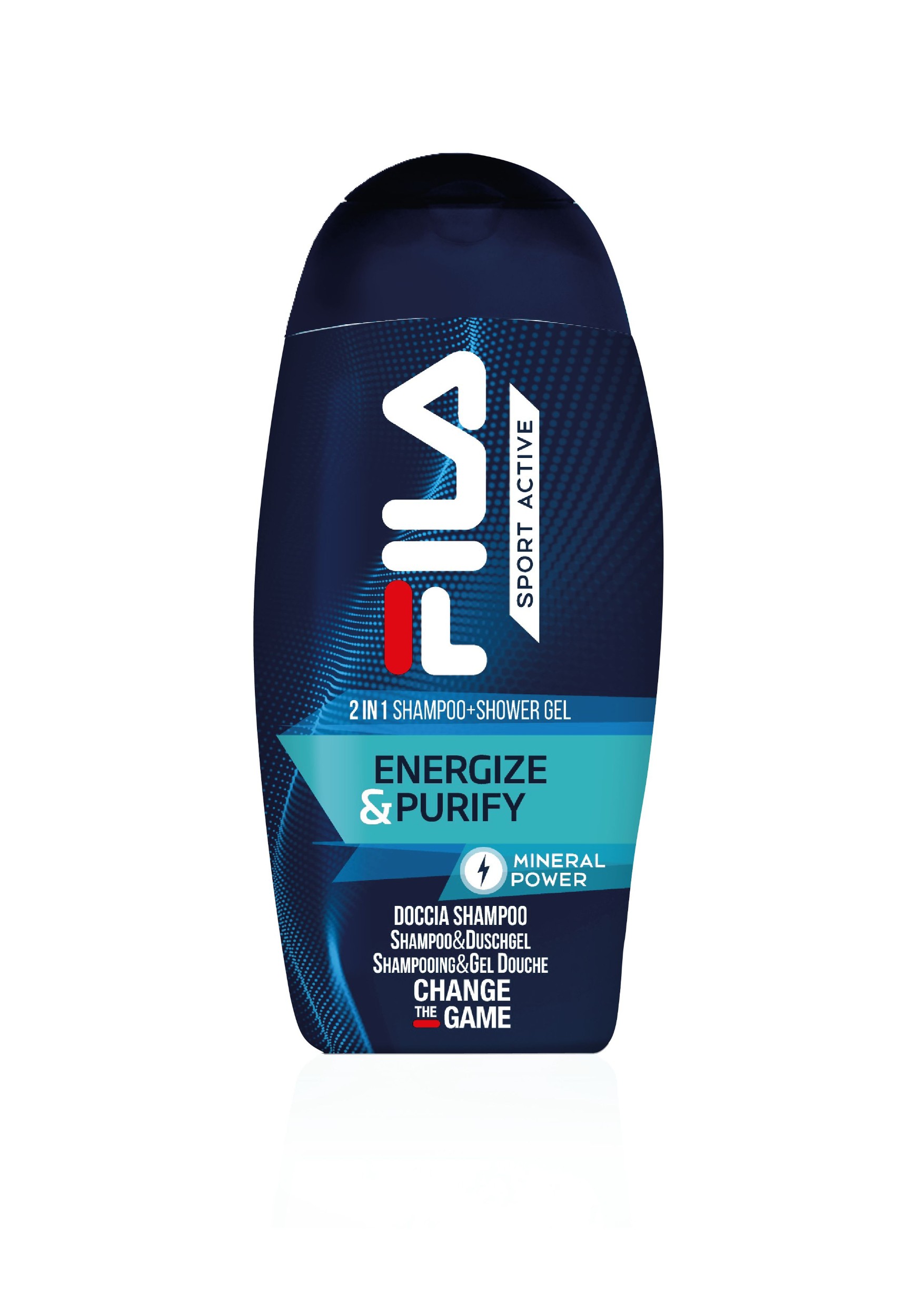 Sprchový gel Fila Energize&Purify 250 ml na vlasy a tělo pro muže.