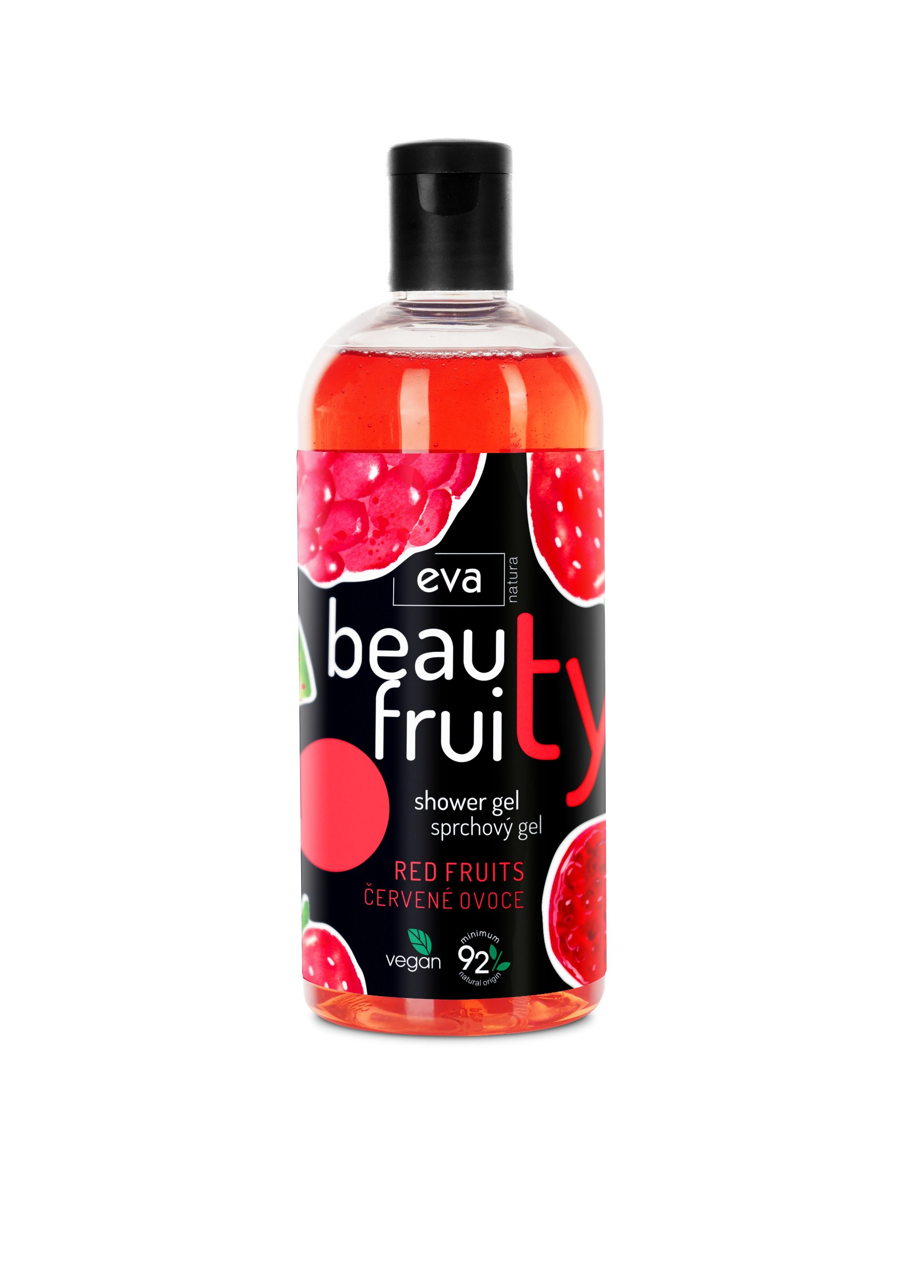 Eva natura beauty fruity sprchový gel red fruits 400ml