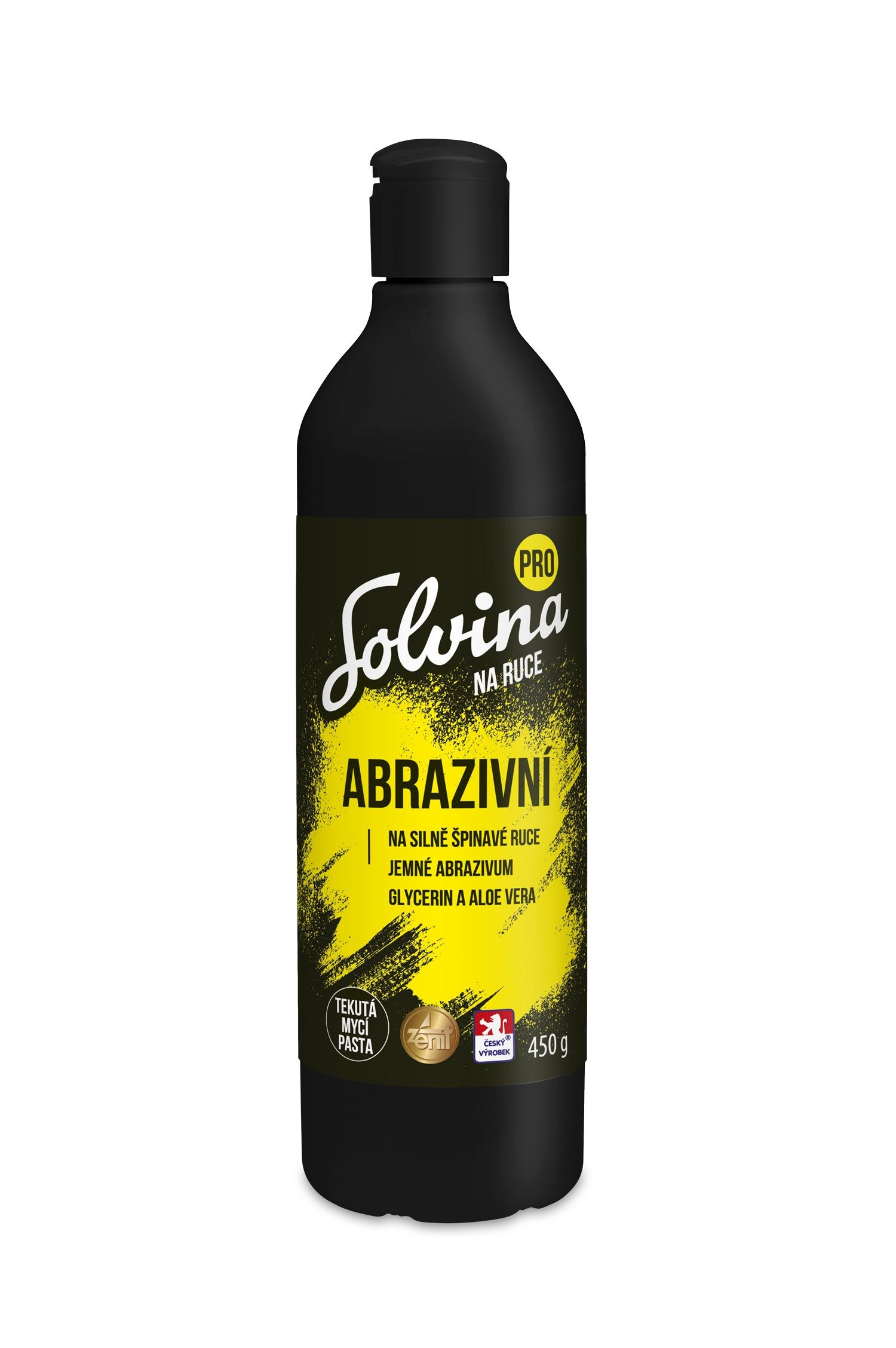 Solvina PRO abrazivní tekutá mycí pasta na ruce s aloe vera 450 g