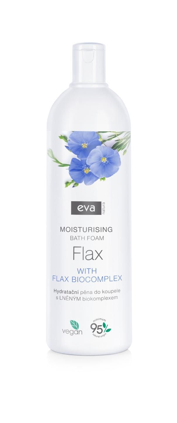 Eva Natura Hydratační pěna do koupele s lněným biokomplexem 750 ml