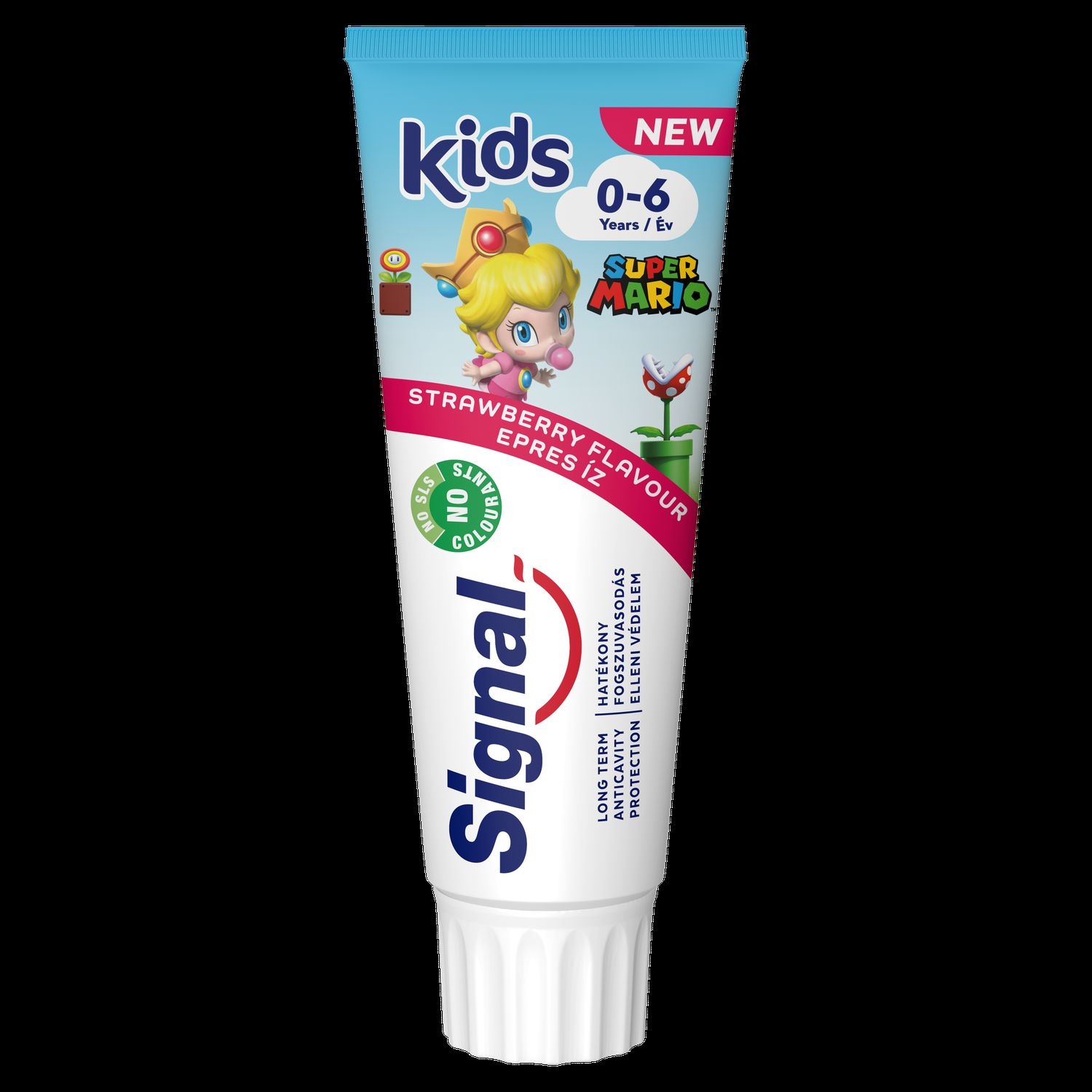 Signal Kids Strawberry dětská zubní pasta 0 - 6 let 75 ml